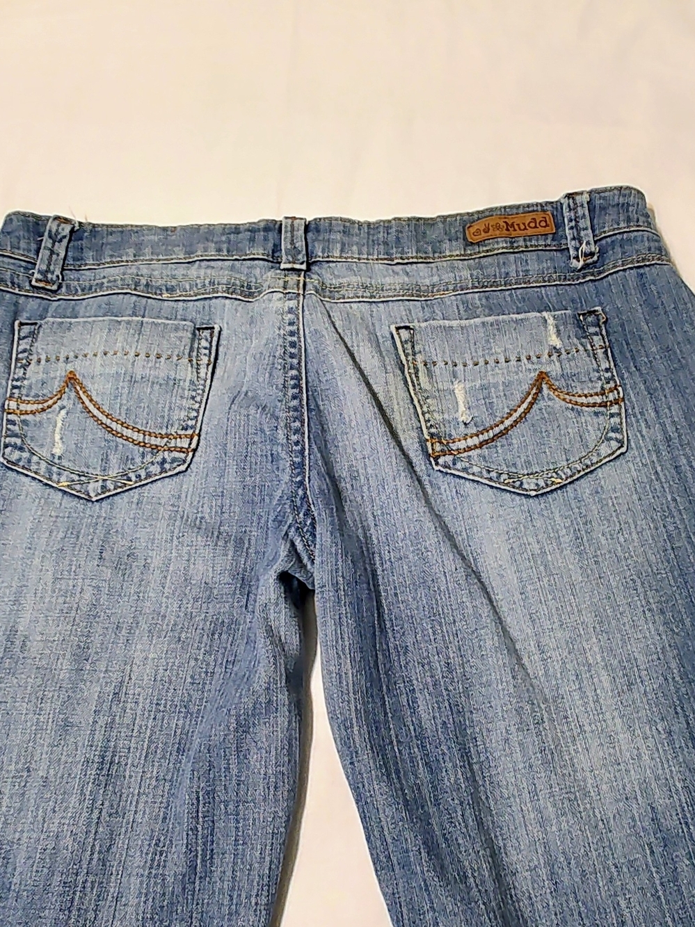 Mudd Y2K Distressed Flare Low Rise Jeans - Picture 4 of 9